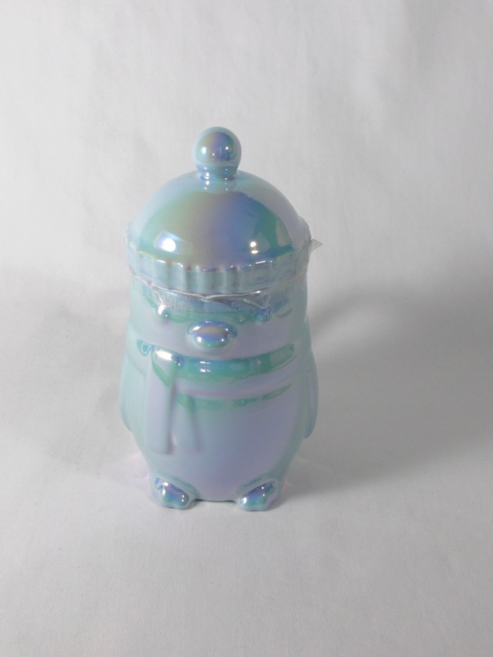 Starbucks Coffee Blue Iridescent Penguin Mug w Lid Limited Edition New 2025
